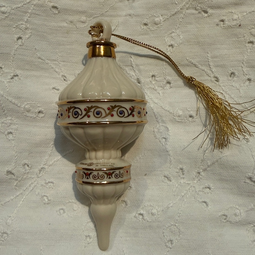 Lenox Jeweled Traditions Treasured Artistry Spire Christmas Ornament Handcrafted